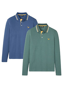 bonprix Pack Of 2 Polo Shirts