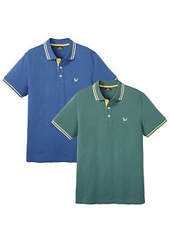 bonprix Pack of 2 Polo Shirts