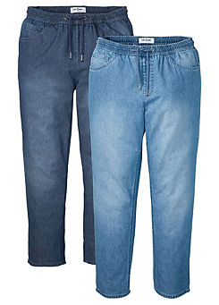bonprix Pack of 2 Pull On Jeans