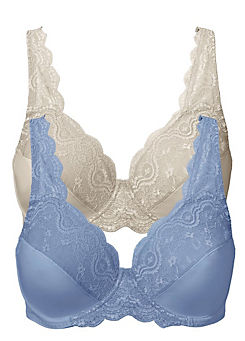 bonprix Pack of 2 Underwired Lace Detail Bras