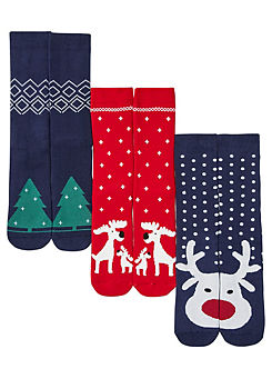 bonprix Pack of 3 Festive Socks