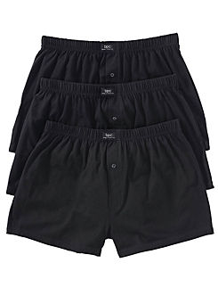 bonprix Pack of 3 Loose Jersey Boxers
