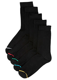 bonprix Pack of 5 Unisex Cotton Socks