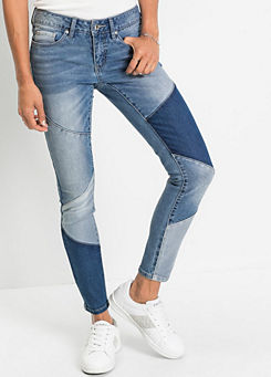 bonprix Patchwork Skinny Jeans