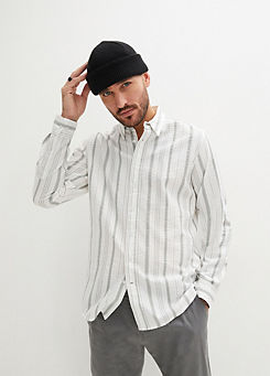 bonprix Stripe Cotton Seersucker Shirt