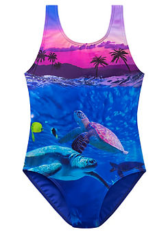 bonprix Turtle Print Swimsuit