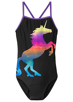 bonprix Unicorn Print Swimsuit