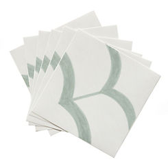 d-c-fix Pack of 6 Quadrostyle Premium Kasbah Green Wall & Tile Stickers 15 x 15 cm