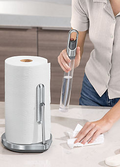 simplehuman Paper Towel Holder with Soap Pump