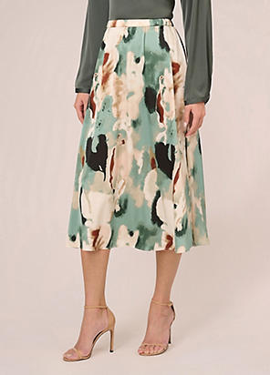 Adrianna Papell Printed Midi Dress Freemans