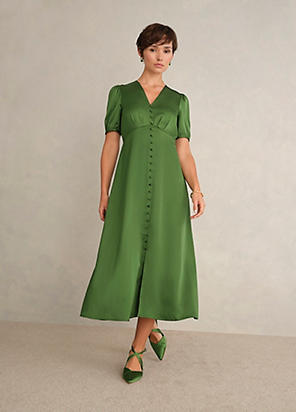 hobbs carly dress green Midaxi Dresses