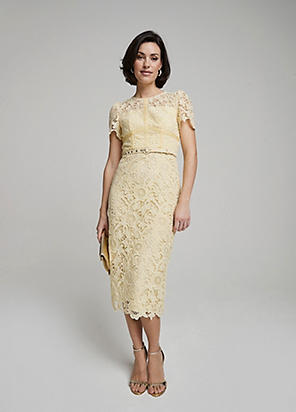Kaleidoscope Lilac Lace Shift Dress | Freemans