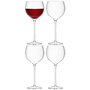 LSA Dapple Wine Glass, Set of 2 - Blue