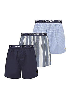 Lyle & Scott 3er-Pack Herren Trunks - 95% Baumwolle, Bequeme Unterhosen Im 3er-Set