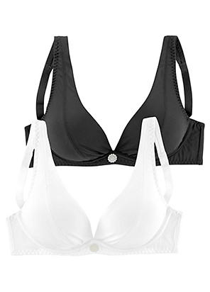 Petite Fleur 2 Pack of Non-Wired T-Shirt Bras