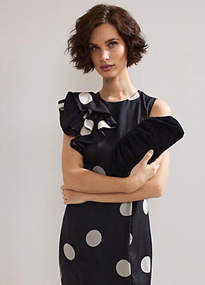 【PHASE EIGHT】Nita Spot Maxi Dress マキシドレス Nita Spot Maxi Dress | Phase Eight UK |