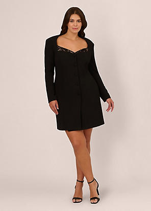 Adrianna Papell Roll Neck Pearl Midi Dress | Freemans