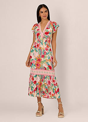 ★Phase eight Coralie プリントｘティアード 上質マキシ★ Coralie Shirt Dress | Phase Eight ROW |