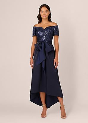 Adrianna Papell Mikado Midi Dress | Freemans