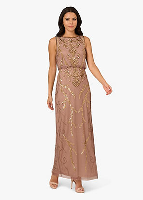 【Adrianna Papell】関税なし♪Papell Studio Beaded Gown 009334754?fmt=auto&$background
