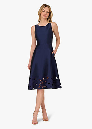 Phase Eight Gwen Textured Twist Neck Dress | Freemans
