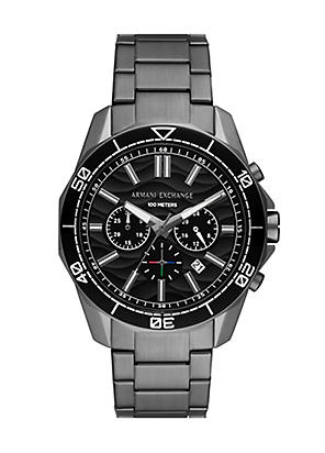 Armani Exchange Men's Outbanks Black Chronograph Watch