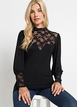 bonprix Lace Back T-Shirt