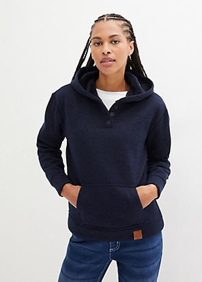 Hooded Teddy Fleece by bonprix