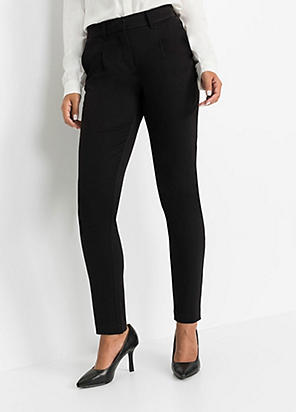 Freemans Black Smooth & Shape Straight Trousers