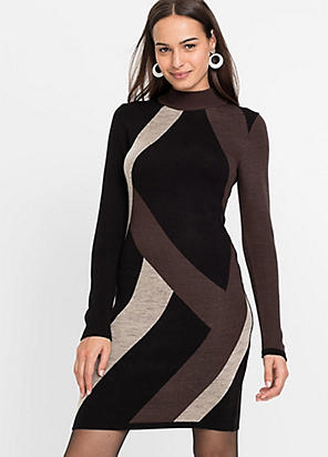 bonprix Stripe Knitted Dress