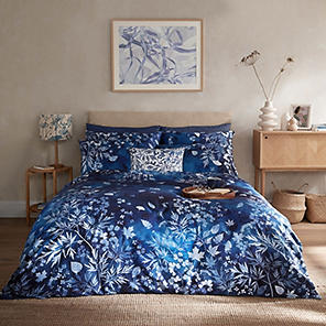Wallace Cotton - Blue Hydrangea Cotton Sateen Duvet Set Single - ShopStyle