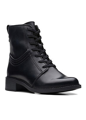 Lunar Roseville Black Ankle Boots Freemans