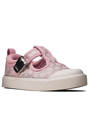 Clarks girls shop canvas shoes