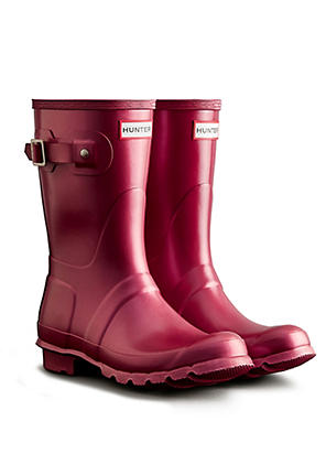 Burgundy sales hunter boots