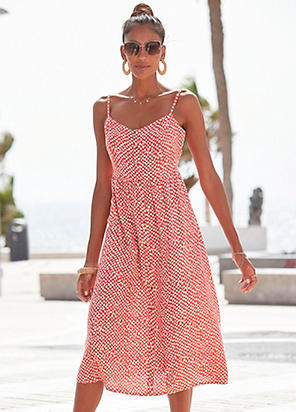 bonprix Sleeveless Button Dress | Freemans