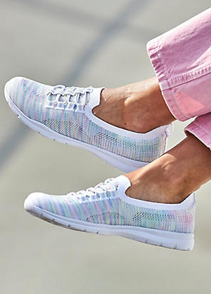 RIEKER  快適！41657 コートシューズ Rieker Colourblock Platform Lace-Up Trainers | Freemans
