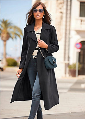 AMERI　TRENCH LIKE MIDI COAT witt-a-line-midi-coat~