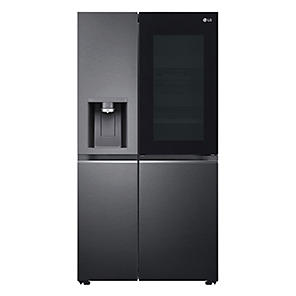 LG InstaView™ ThinQ™ American Fridge Freezer GSXV90BSAE - Stainless Steel