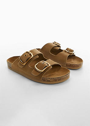 EMU Australia Tawny Peli Double Buckle Sliders