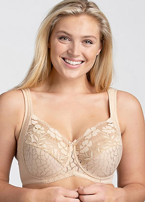 Cotton Bloom – underwired bra with lace made from recycled material – Miss  Mary