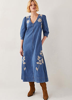 Phase Eight Coralie Print Shirt Midaxi Dress | Freemans