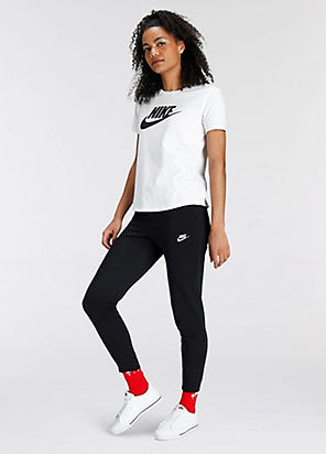 Nike Essential Logo Print Long Sleeve Top | Freemans