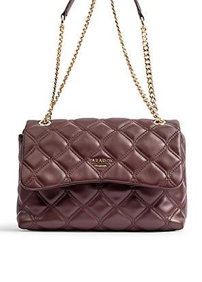 Paradox leather purchases quilted bag