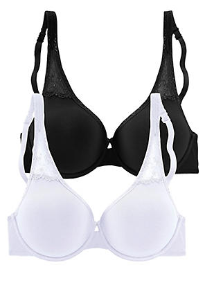 Petite Fleur Pack of 2 Non-Underwired Bras