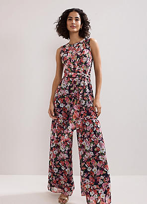 【関税込】Phase Eight ドレス☆Collection 8 Pippa Spot Print Phase Eight Alexandra Spot Print Jumpsuit - QVC UK