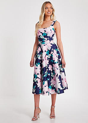 レディースウェア Theredthread S oval pleats dress THEREDTHREAD / ザレッドスレッド】S oval pleats dress