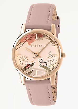 RADLEY ラドリー ロンドン 腕時計 レッド Radley London Gold Plated 35mm Artichoke Leather Strap Watch