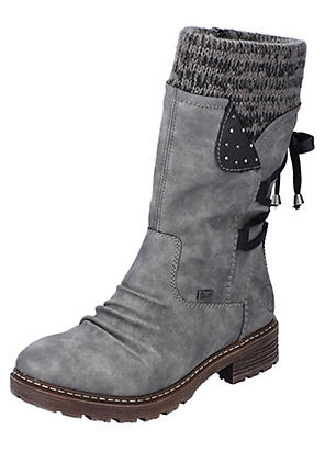 Rieker lace front on sale mid calf boots