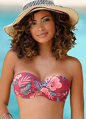 Underwired Bandeau Bikini Top by Vivance