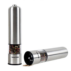 Salter Stainless Steel Electronic Salt & Pepper Mill Set – Coles Best  Buys Online Exclusives